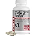 Bronson Bone Health & Strength Complex* High Potency Formula 200 MCG of Vitamin K2 as MK7, Plus Calcium, Boron, Cissus Quadrangularis, Magnesium, Vitamin D3, and More - Non-GMO, 60 Tablets