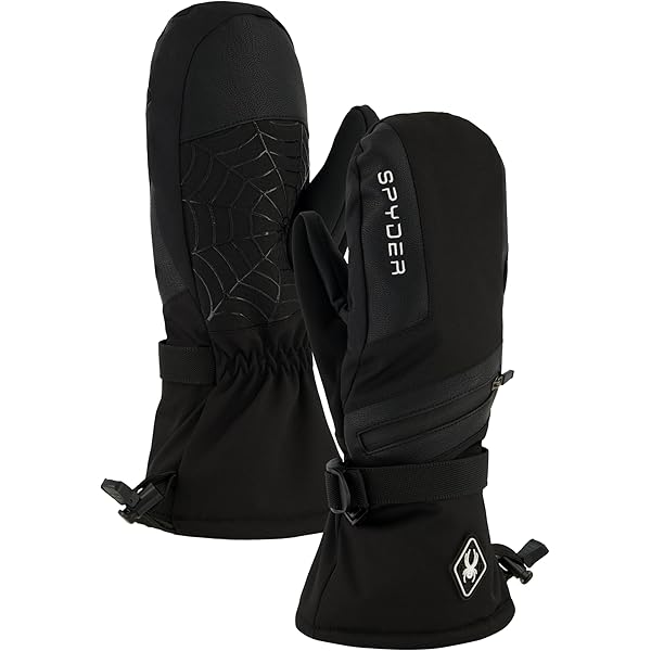 Amazon.com: Spyder Womens Insulated Quilted Snow Mitten, Black, S