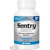 21st Century Sentry Senior Men 50+ Multivitamin Tablets, 100 Count | Complete Daily Multivitamin &amp; Multimineral, Compare VS. Centrum&reg; SILVER Men 50+, Men 50 Plus, Supports Heart