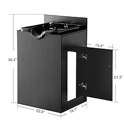 BarberPub Shampoo Backwash Sink Station with