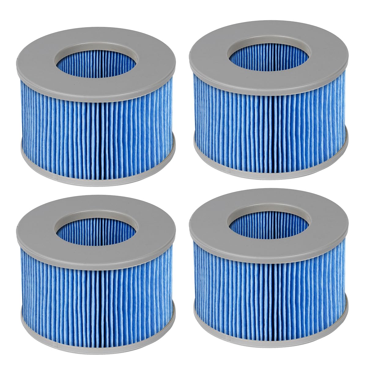FFyan 4 Pack Spa Hot Tub Filter Cartridge for Mspa Spas & Spa Filter Cartridge Replacement Filter Cartridge Cartridge Pump for Water Filter Model from 2020 (Improved Edition)