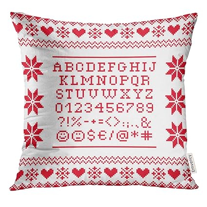 Amazoncom Golee Throw Pillow Cover Red Letters Cross - 