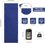 Naturehike Cotton Sleeping Bag Liner 210x75 cm Pillow Slot Travel Sheet view 2