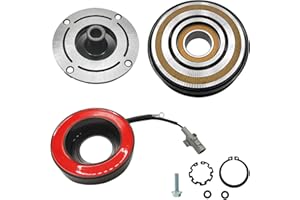 TINJO A/C Compressor Clutch Assembly Kit Plate Pulley Bearing Coil 883203A460 Replacement for 2011-2016 Toyota Sienna 6CYL 3.5L, AC Air Conditioning Compressor Clutch Coil Auto Repair Kit