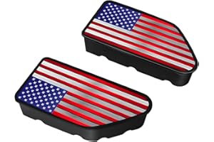 TNCZHYLX Bed Rail Stake Pocket Covers for GMC Chevy Silverado Sierra 1500 （2019-2025）, GMC Sierra 2500 3500HD （2020-2025）, Truck Rear Holes Caps Bed Rail Holes Plugs Covers (Red Blue)