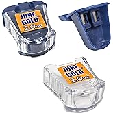 June Gold 2.0 mm Sharpener for Graphite or Color Leads (2 Pack) | Self-Contained Shavings, Portable