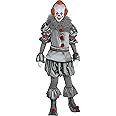 Party City Tattered Pennywise Halloween Costume for Adults, IT Chapter Two, Standard, with Jumpsuit, Mask and Collar Multicolor