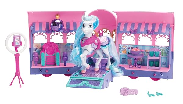 WILD MANES HORSE TOYS PERLA’S CLUBHOUSE TRAILER PLAYSET...