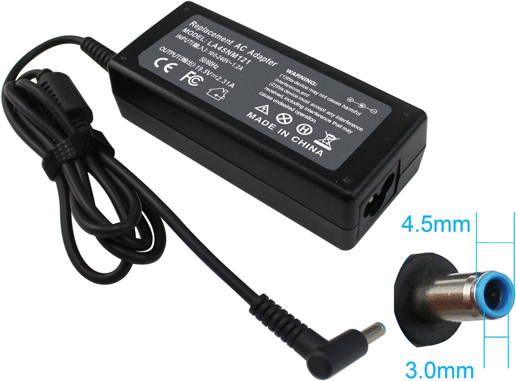 45W Type-C USB-C School Google Charger Adapter 918337-001 844205-850 for HP Chromebook X360 14-CA000 11-AE000 ae001tu 14-ca051wm 14-ca052wm 14-ca061dx 11-ae051wm 11-ae027nr 12-c012dx Laptop Power