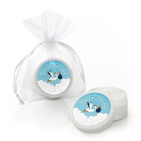 Amazon Com Boy Special Delivery Lip Balm Blue It S A Boy Stork