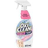 OxiClean All-Purpose Baby Enzyme Stain Remover Spray for Cloth Diapers, Bedding, Blankets, and Upholstery - Colour Safe, Chlo