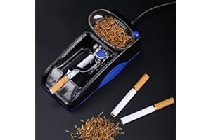Tiyoha Electric Cigarette Rolling Machine Portable Mini Automatic Roller Maker Plug in Cigarette Injector Roller Fits Rolling Tube of Diameter 0.31"/8mm and Most Rolling Paper(Blue)