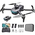 SUMEAUT Foldable Drone with 4K Electrically Adjustable Dual Camera for Beginner, Brushless RC Quadcopter with Altitude Hold, Carring Case, Headless Mode, Obstacle Avoidance