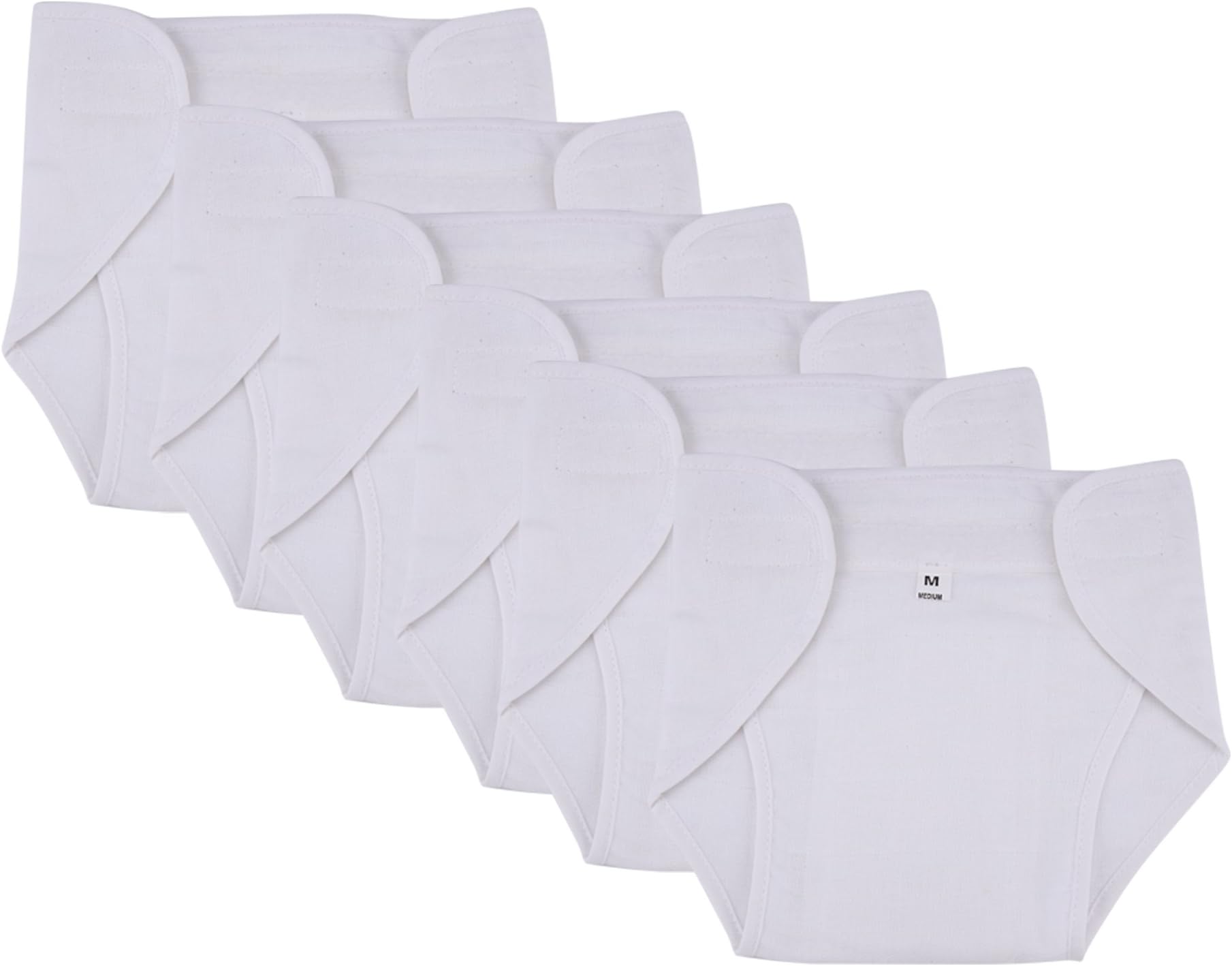 MomToBe Newborn Baby Nappies/Langot (Muslin), Pack of 6