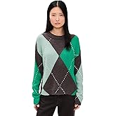 Little Lies Women's Argyle Sweater