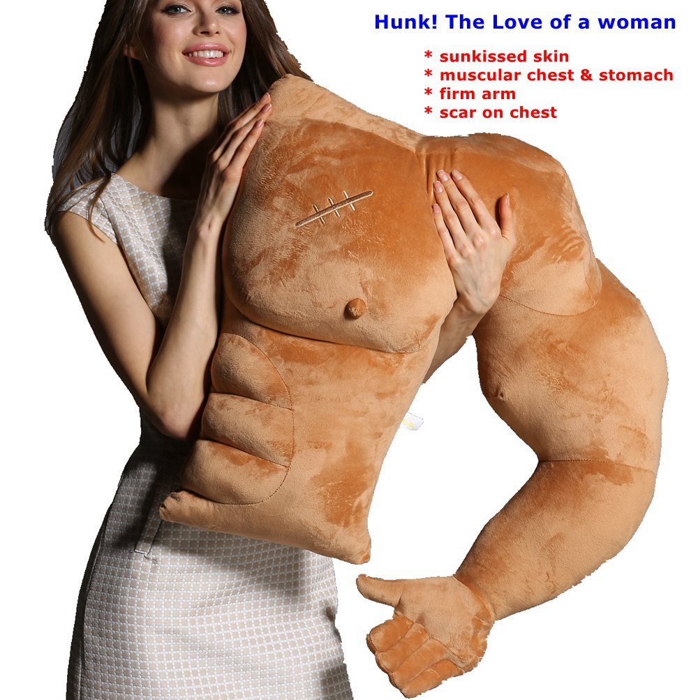 Right Side In Pink Vachichi Boyfriend Muscle Man Arm Pillow Body