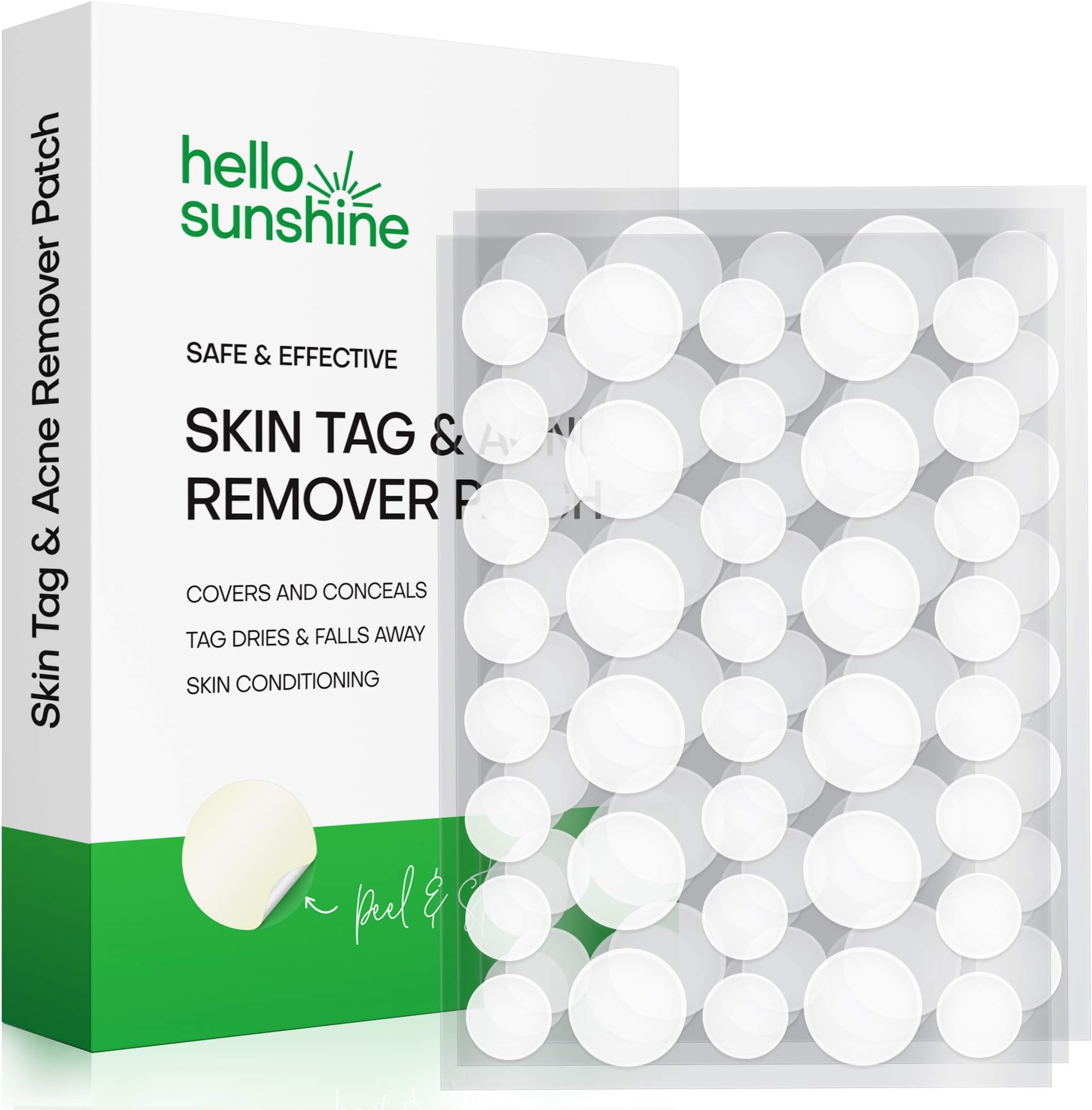 Skin Tag and Acne Remover Patches, Tags dries and fall away,Natural Ingredients, improved formulation skin tag remover (108 Pcs)