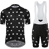 Coconut Ropamo CR Men's Cycling Jersey Set Road Bike Jersey Zipper Pocket Short Sleeves Cycling Kits Bib Shorts 3D Padded