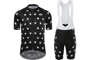 Coconut Ropamo CR Men's Cycling Jersey Set Road Bike Jersey Zipper Pocket Short Sleeves Cycling Kits Bib Shorts 3D Padded