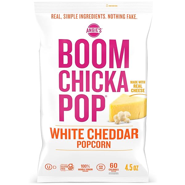 ANGIE’S BOOMCHICKAPOP WHITE CHEDDAR POPCORN, 4.5 OZ.
