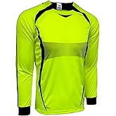 Boy's Goalkeeper Soccer Jersey, Padded Goalie Shirt with Sponge Protector