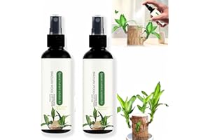 Peach Fairyers Liquid Fertilizer for Lucky Bamboo & Brazilian Wood – 2-Pack Indoor Plant Food Spray for Bamboo Plant, Houseplants & Money Trees, Anti-Yellowing, Potash Enhanced, No Mixing Needed