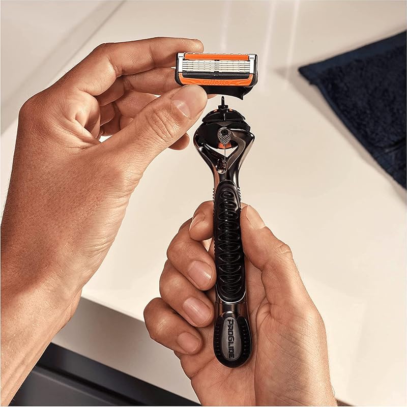 Lâminas de barbear masculinas gillette proglide power, pacote de 4 lâminas de reposição (a embalagem pode variar)