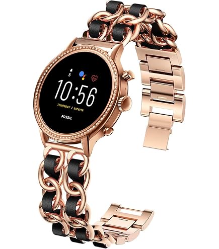 Fossil rhinestone womens smartwatch with charger expandable piece Amazon.com: Compatible for Fossil Women Gen 5E Band, YOUkei  main image 4