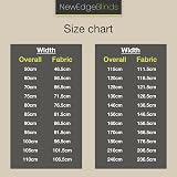 New Edge Blinds Basil Thermal Blackout Roller Blinds 110 cm x 165 cm view 8