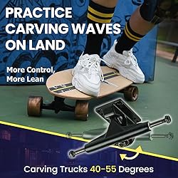Abrazo 33x9.5 Pro Cruiser Skateboard for Kids Teens