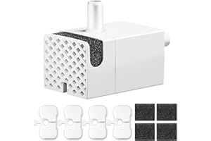 DOTZRIN PLFF015 Replacement Pump for PETLIBRO Cat Water Fountain Models PLWF005, PLWF115, PLWF105, Ultra Quiet Pump with 4 Filters and 4 Sponges