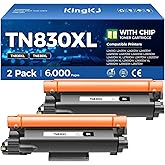 TN830XL Toner Cartridge Black 2-Pack High Yield Replacement for Brother TN830XL TN830 XL Compatible for HL-L2460DW HL-L2405W HL-L2480DW MFC-L2820DW DCP-L2640DW MFC-L2900DW HL-L2400D Laser Printer Ink
