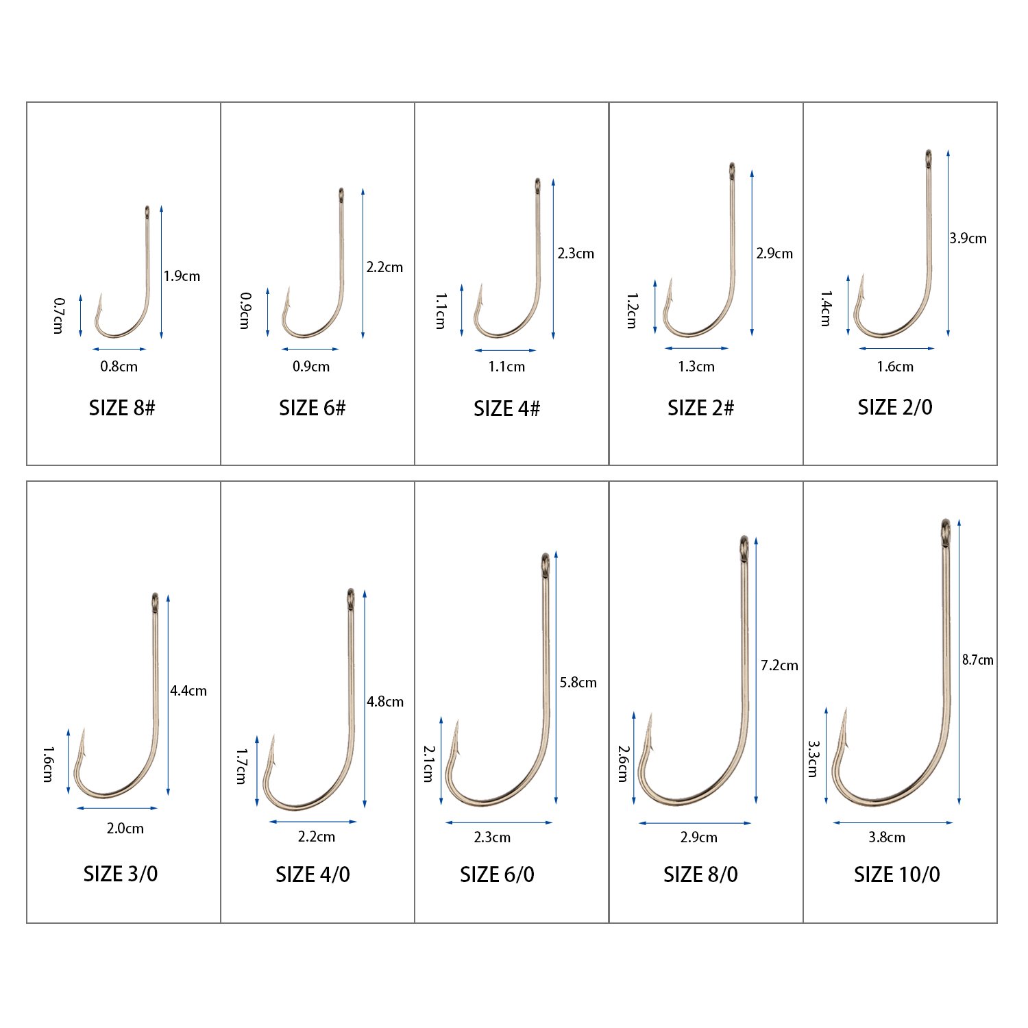 Goture Extra Strong Stainless Steel Fishing Hook Saltwater Octopus Jigging Boat (#6-25pcs)