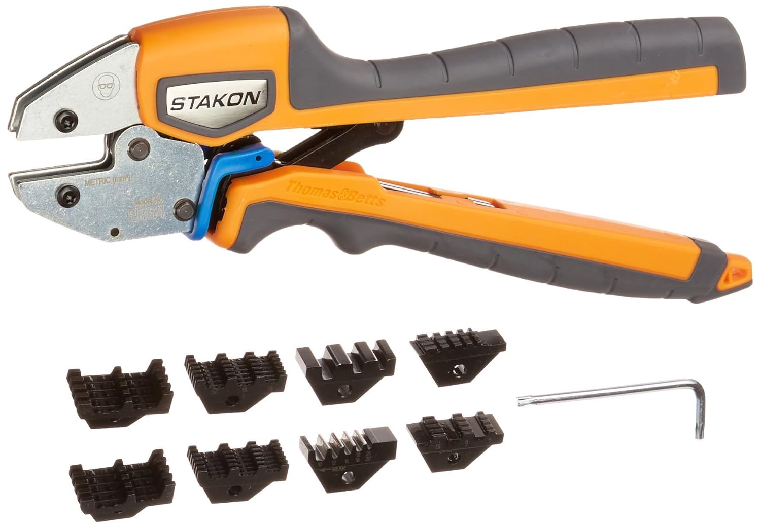 Thomas & Betts ERG4 StaKon Ergonomic Crimp Tool for Installing Wire Ferrules, 261/0 AWG