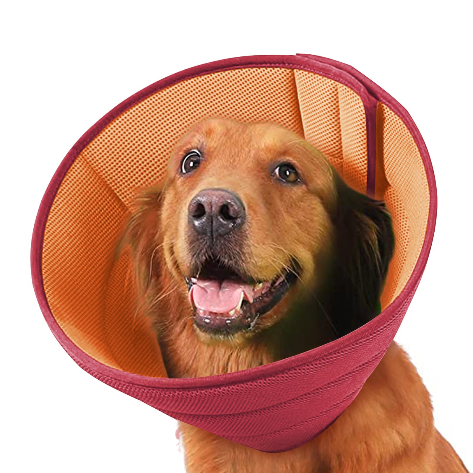 Photo 1 of Soft Dog Cone Recovery Collars & Cones After Surgery for Medium Large Dogs, Comfy Ecollars to Stop Licking, Adjustable, Dog Ecollars for Recovery Plastic: Superior Support Fabric: Soft Comfort, XL