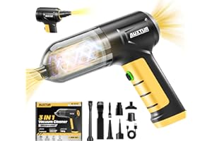 AUXTUR Handheld Car Vacuum Cleaner 3 in 1 High Power|15000PA Brushless Motor|Super Suction Portable Vacuum with Super Endurance for Car and Home