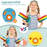 LTXDJ Kids Armbands 6PC EVA Foam Learn to Swim Float Discs 3-6 Years Red Yellow view 4