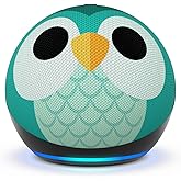 Amazon Echo Dot Kids (newest model) - Designed for kids, Designed for Alexa+, parental controls, Includes 1 Year of Amazon Kids+, Owl