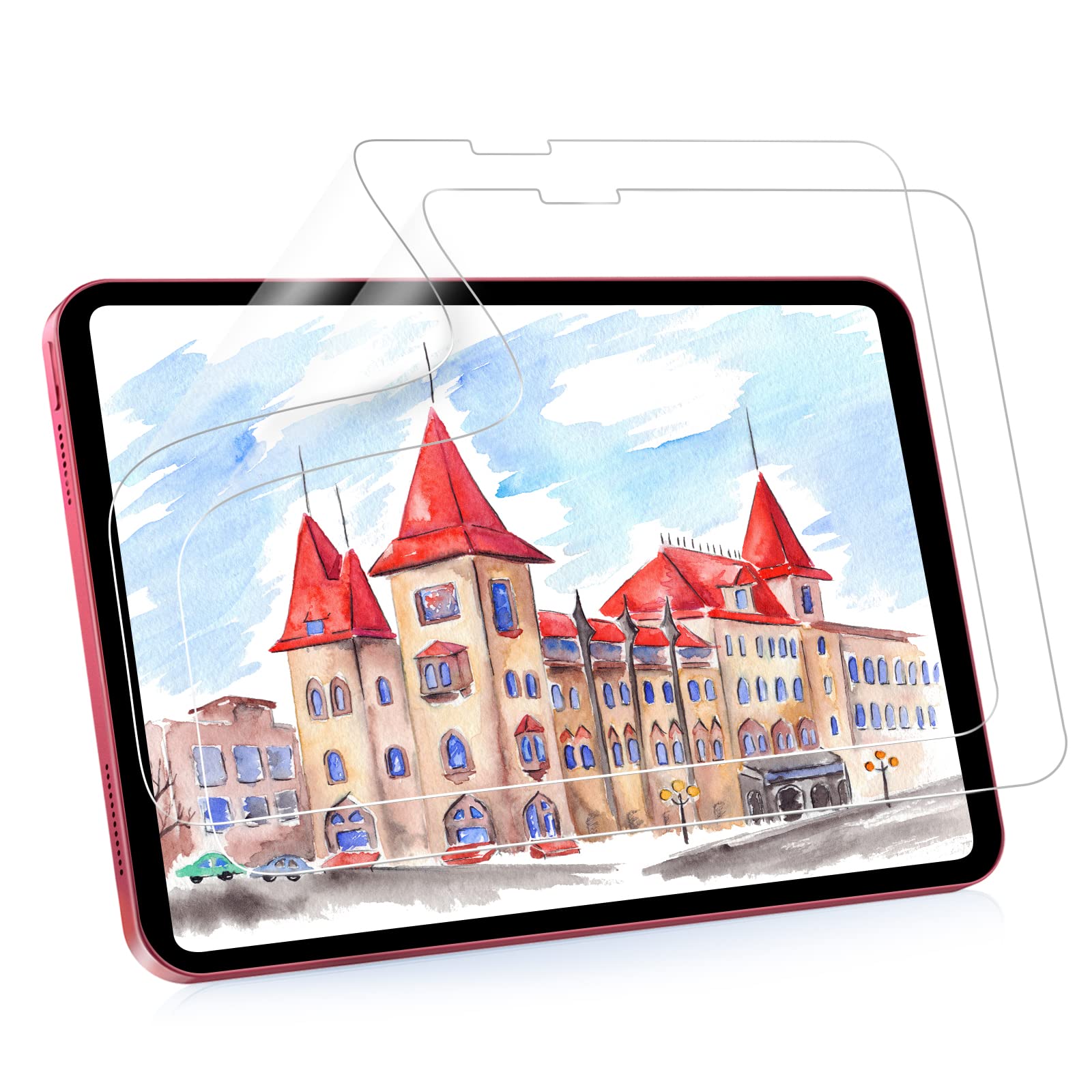 Photo 1 of FOJOJO 2 Pack Paper Screen Protector for iPad 10th Generation (10.9 inch) 2022/iPad 11th Generation (A16) 2025,High Sensitive Anti Glare Fingerprint Proof Matte PET Film for Note-Taking,Drawing,Art