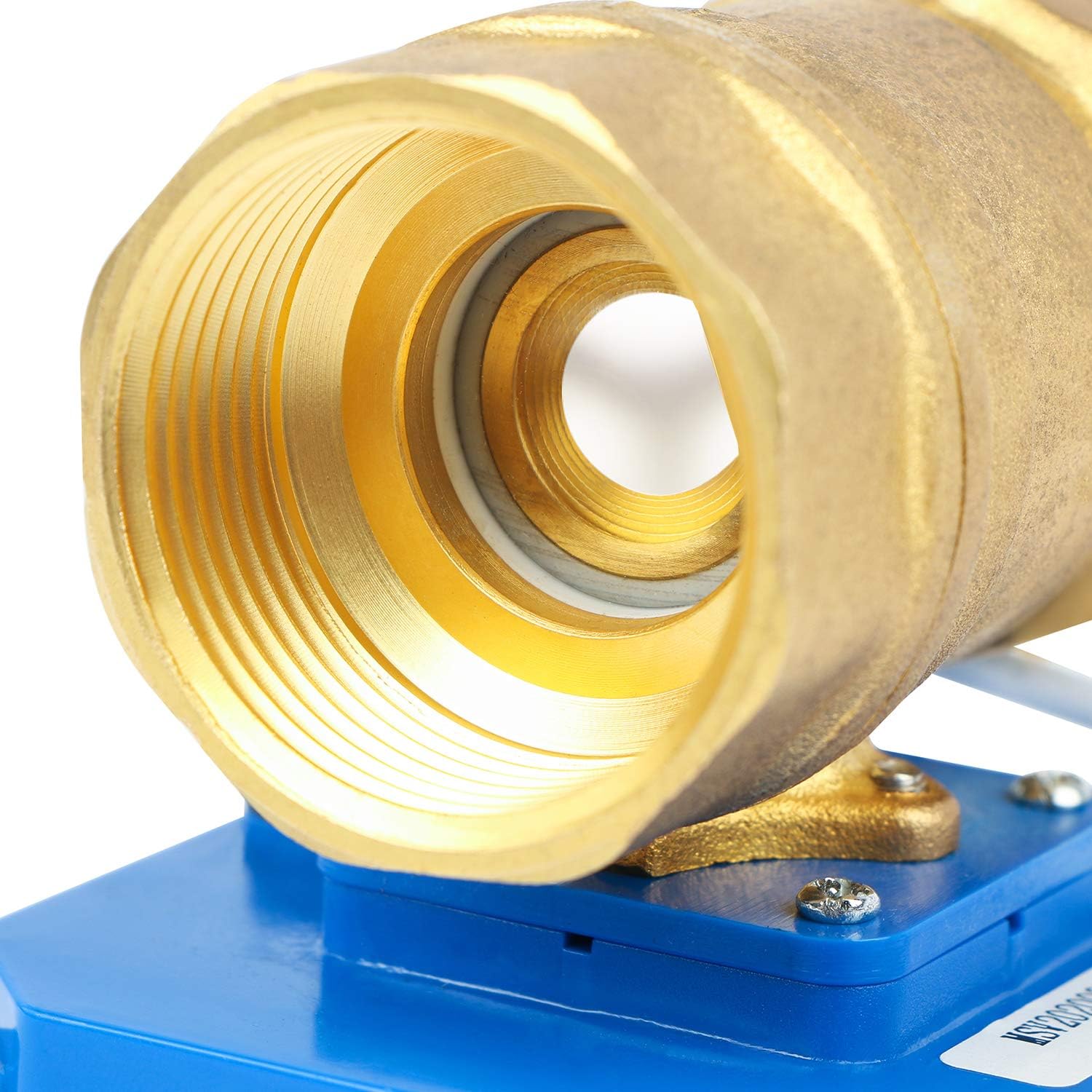 U.S. Solid 1 1/4" Brass Motorized Ball Valve 9-24V AC/DC DN32 Electrical Ball Valve, 2 Wire Auto Return Setup - Image 5