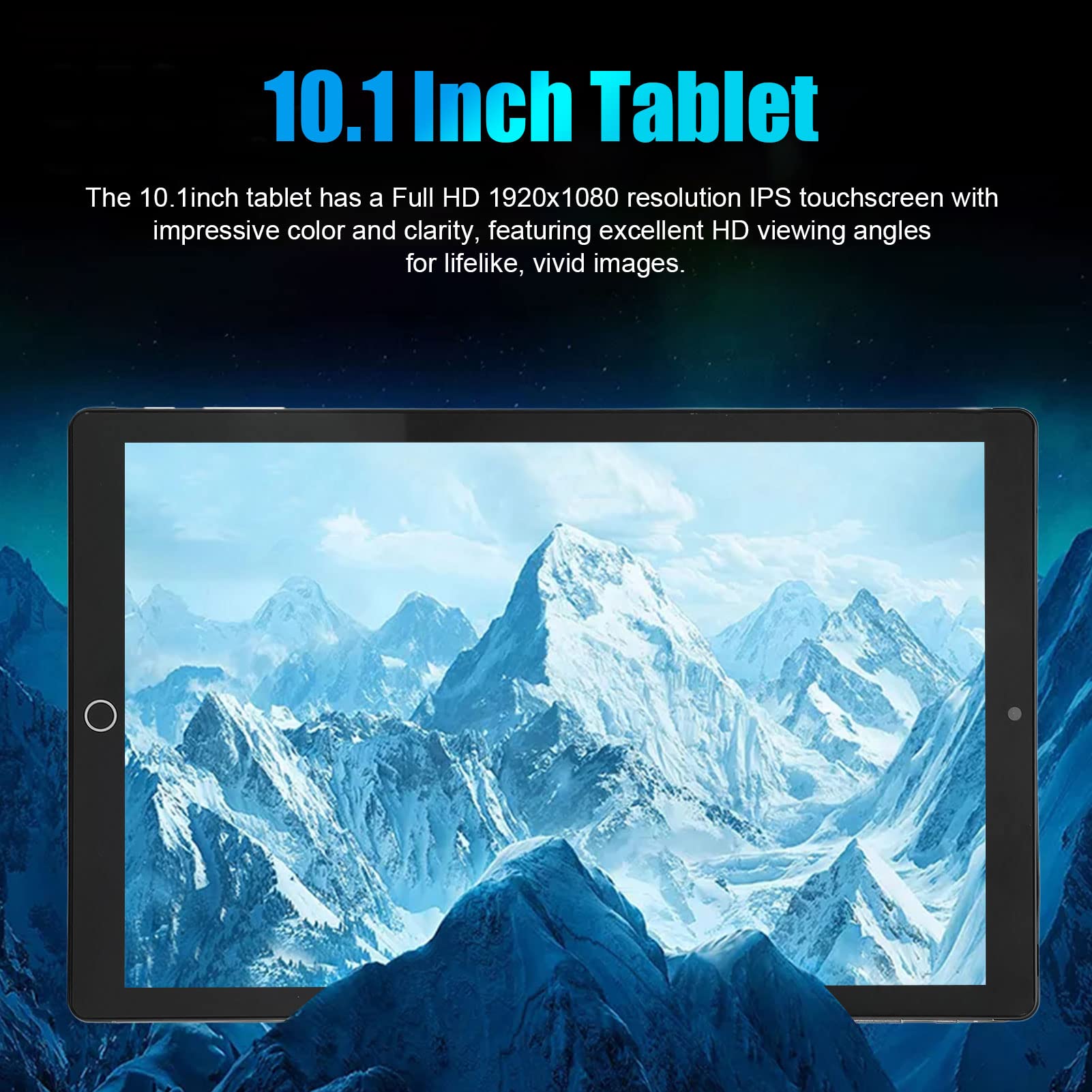 Luqeeg 10.1 inch HD Tablet, Android 11 Octa Core Tablet with (1920x1080) Touchscreen, 6GB +128GB ROM, 5MP+13MP, Dual Speakers, Type C, 6000mAh Battery