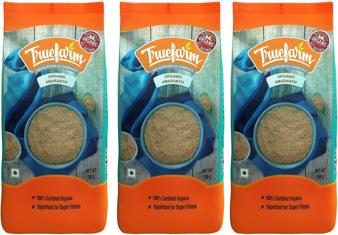 Truefarm Organic Amaranth Pouch, 3 X 250 g