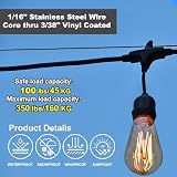 TooTaci Garden Wire 60M 2mm Stainless Steel 7x7 PVC Coated Kit view 9