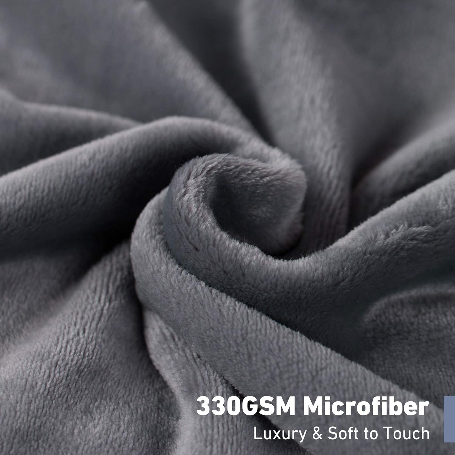 Leeden Ultra Soft Throw Blanket King Size All Season Flannel Fleece Blankets Throws for Couch Sofa Bed Plush Thick Warm Fuzzy Anti-Static Lightweight Microfiber (Dark Grey,108"x 90"): Home & Kitchen