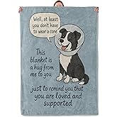 Funny Dog Blanket Gifts for Women Girls Kids, Soft Warm Lightweight Flannel Get Well Soon Throw Blankets for Bedroom Living Room Home Sofa Home Camping Decor 50" x 60"