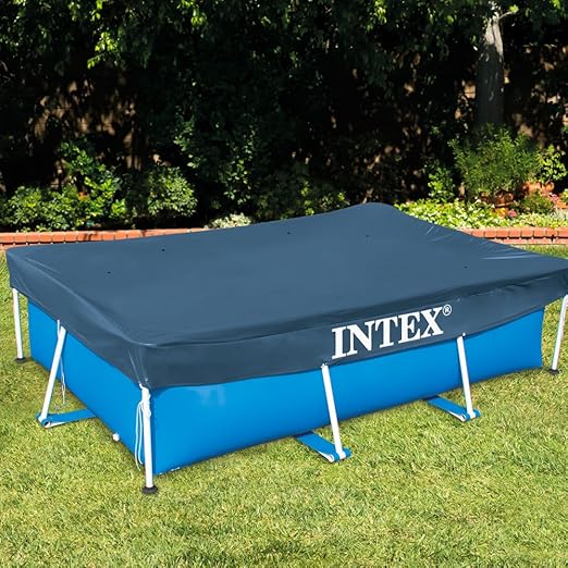 Intex Bâche De Protection Pour Piscine Rectangulaire Bleu 450 X 220