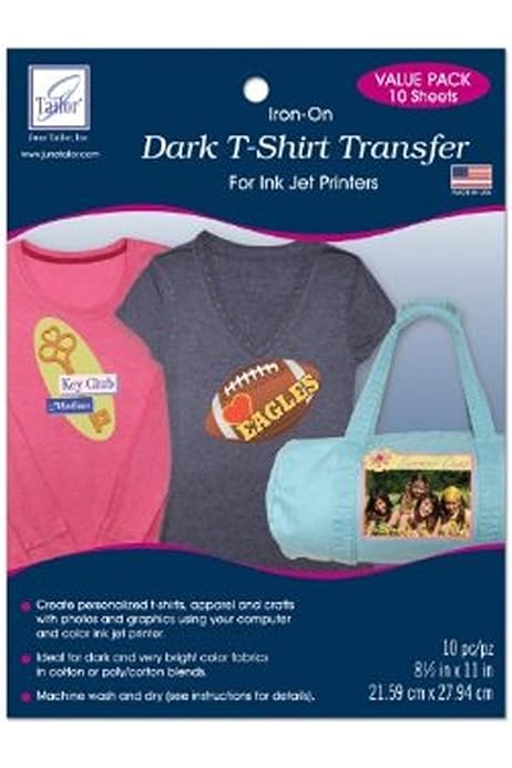 Amazon Com June Tailor Dark T Shirt Transfer 10 Pack