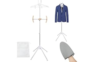 WACOI Adjustable Steamer Stand for Clothes, Handheld Garment Steamer Rack, Portable Clothes Steam Ironing Solution for Travel & Home