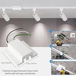 Hiiglxii 8-Light LED Track Lighting Kit with 6.6FT