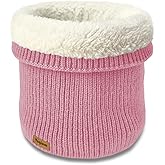 Vogium Unisex Fleece-Lined Ribbed Thermal Knit Neck Warmer Gaiter | Winter Scarf Face Covering for Skiing,Hiking,Outdoor Work